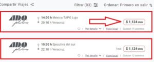 Ado Platino Horarios Boletos Precios Terminales Tel Fono